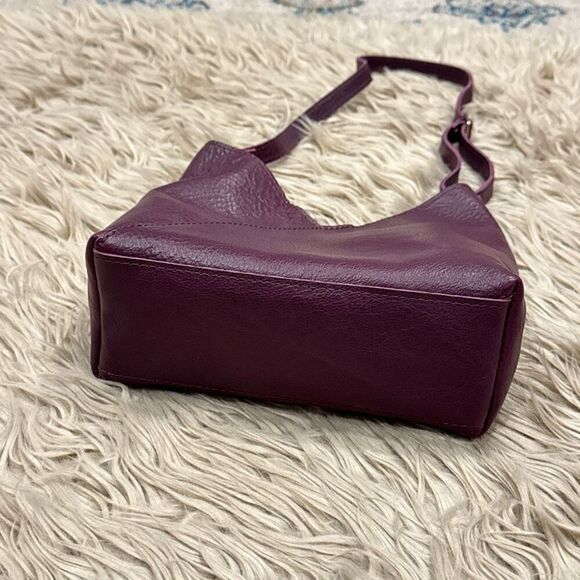 Portland leather goods small Naomi bag in plum - Picture 8 of 8
